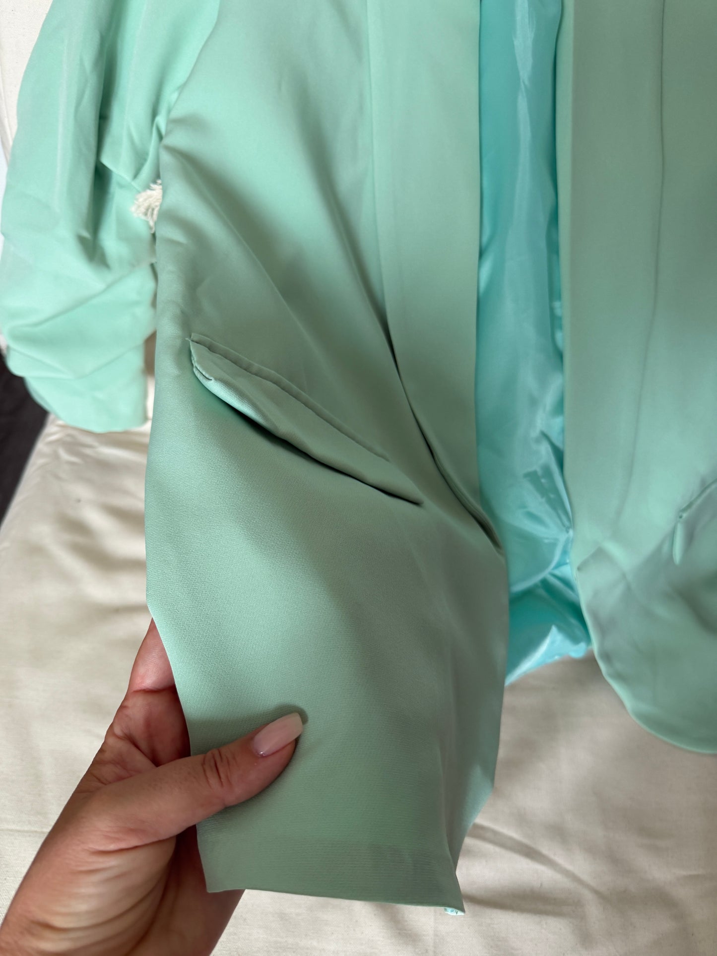 Blazer vert menthe oversize