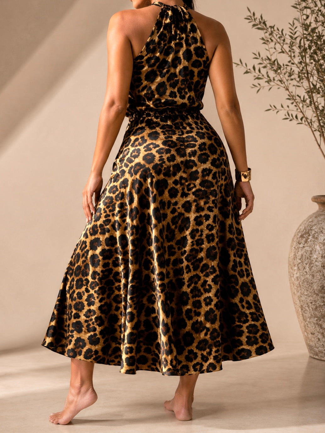 SOA Selected – Ensemble Léopard Satin CHOKLATE PARIS Femme