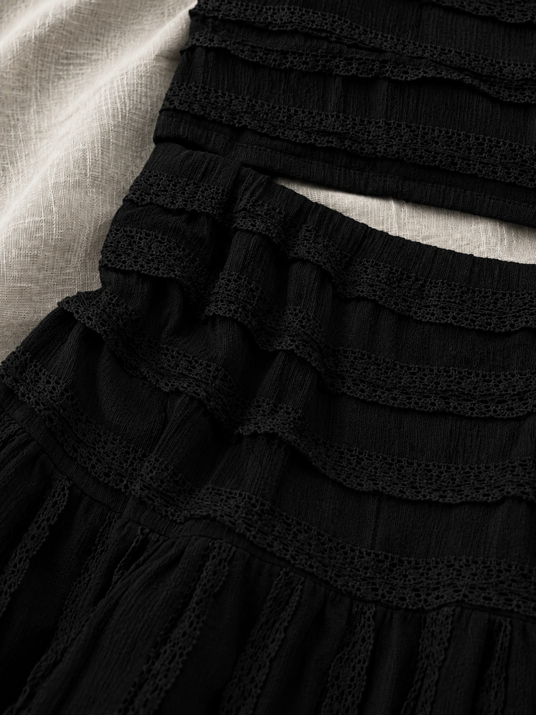 Ensemble Rose Bohème en Dentelle