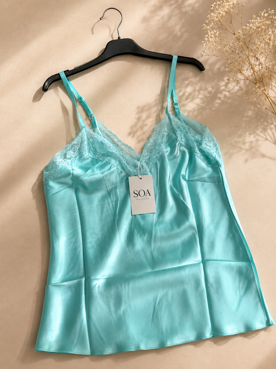 Caraco Satin Dentelle Femme