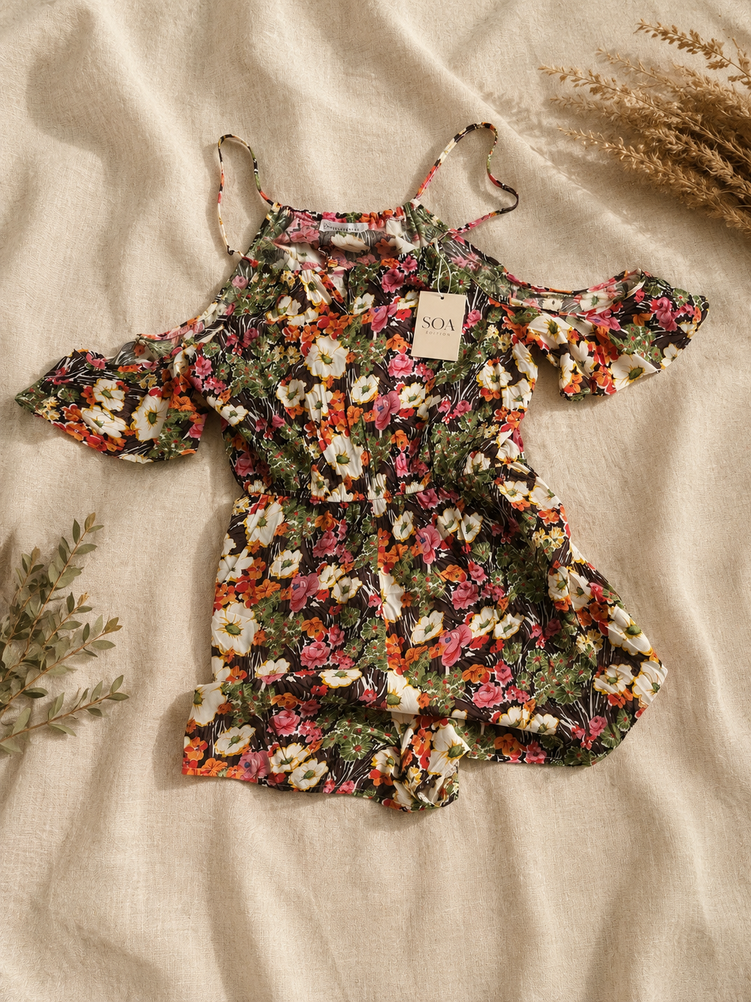 Combishort Fleuri Bardot