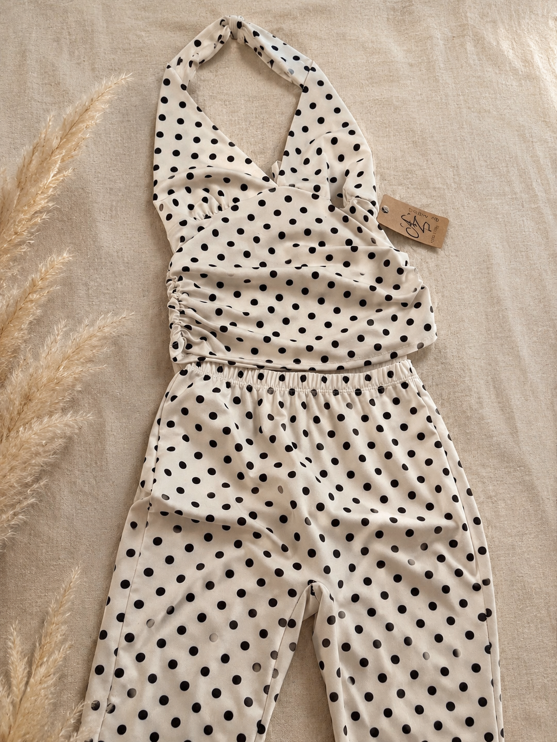Ensemble à pois bohème
