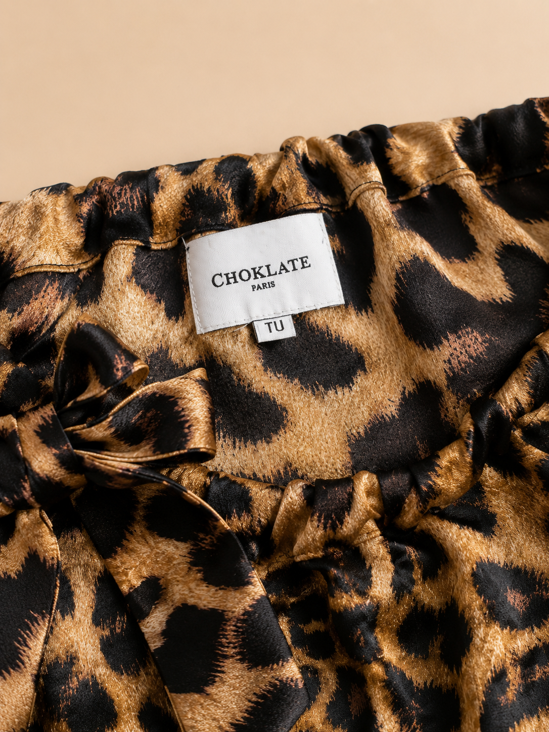 SOA Selected – Ensemble Léopard Satin CHOKLATE PARIS Femme