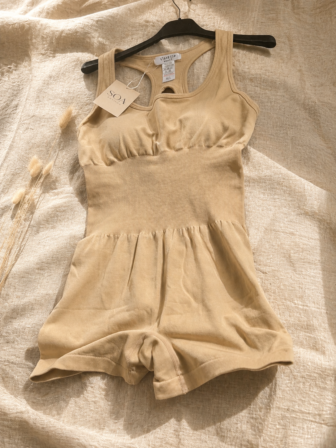 Combishort Sculptant Sans Coutures Beige