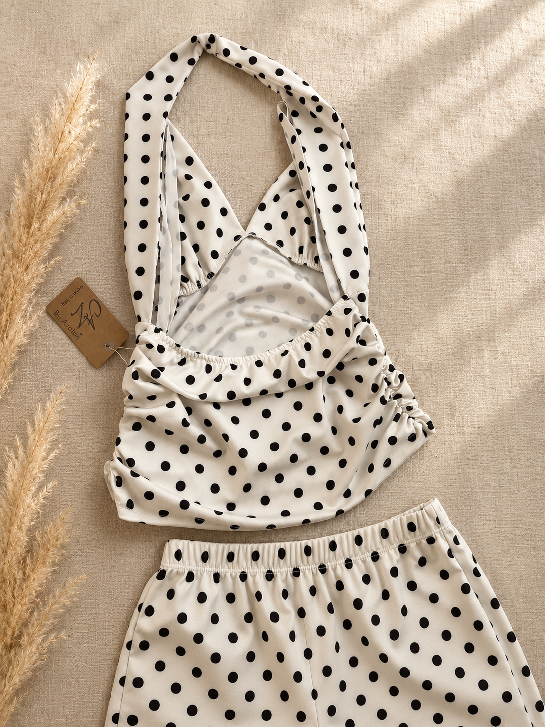 Ensemble à pois bohème
