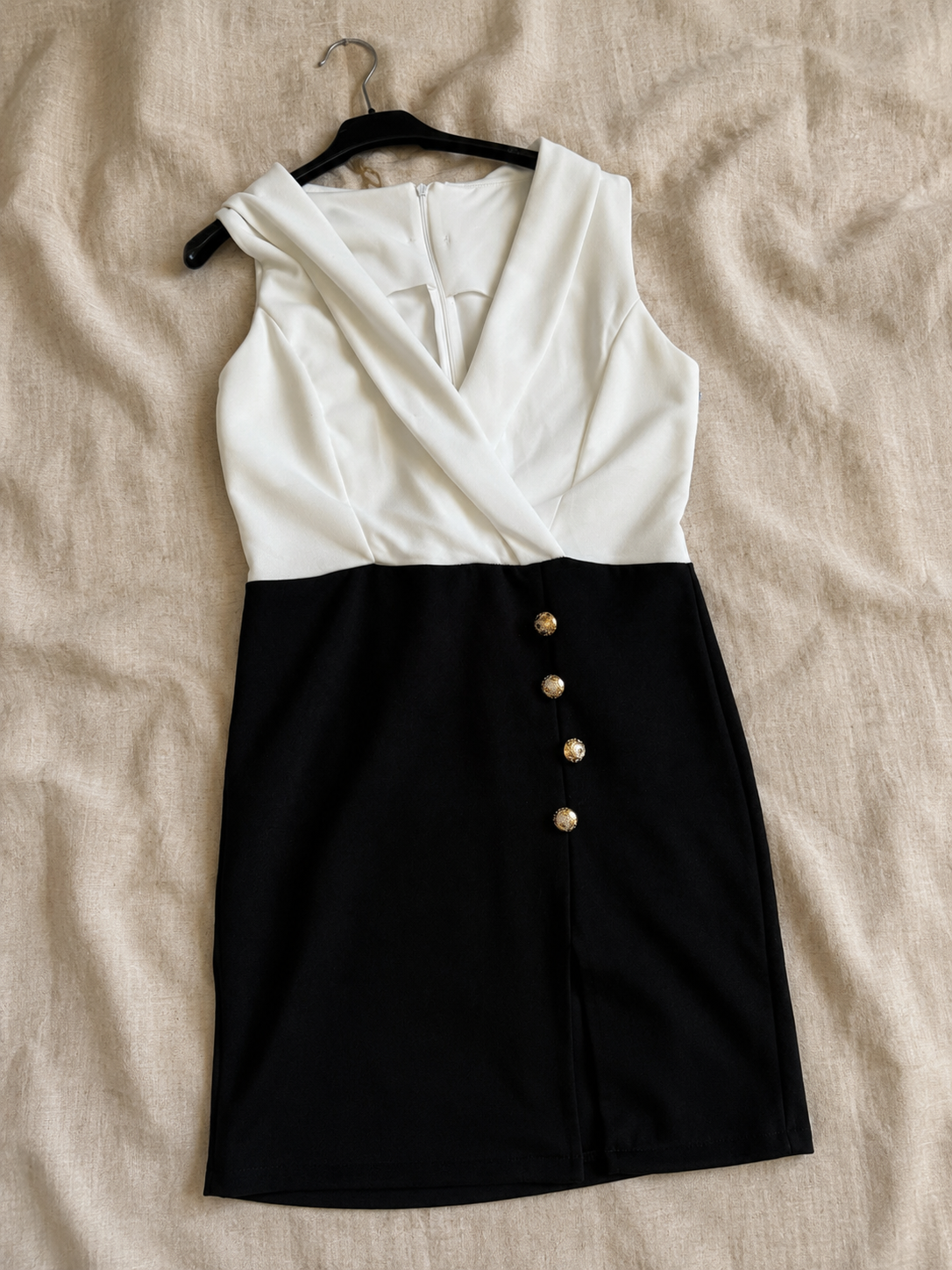 Robe Midi Élégance Bicolore