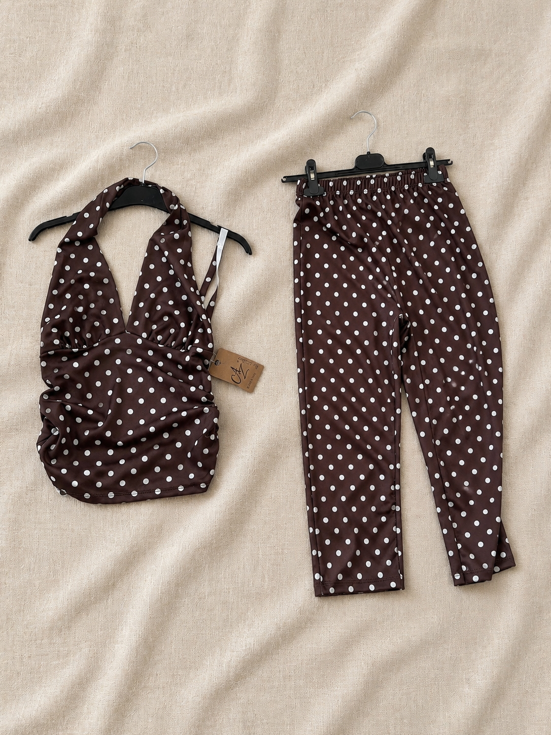 Ensemble à pois bohème