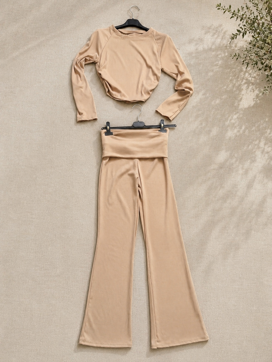 Ensemble Côtelé Beige