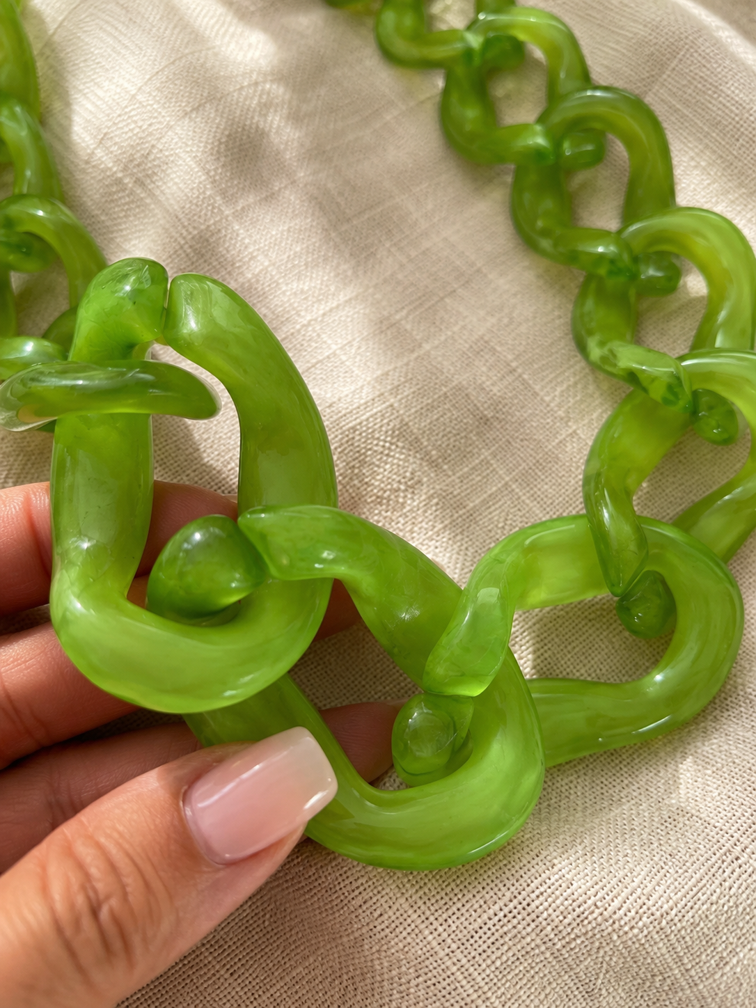 Collier chaîne XL marbré