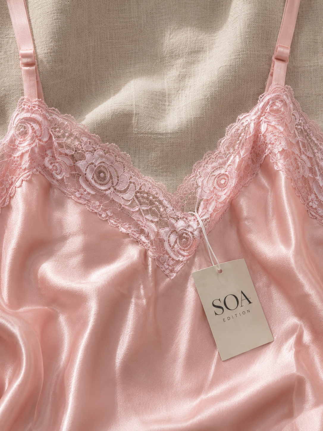 Caraco Satin Dentelle Femme
