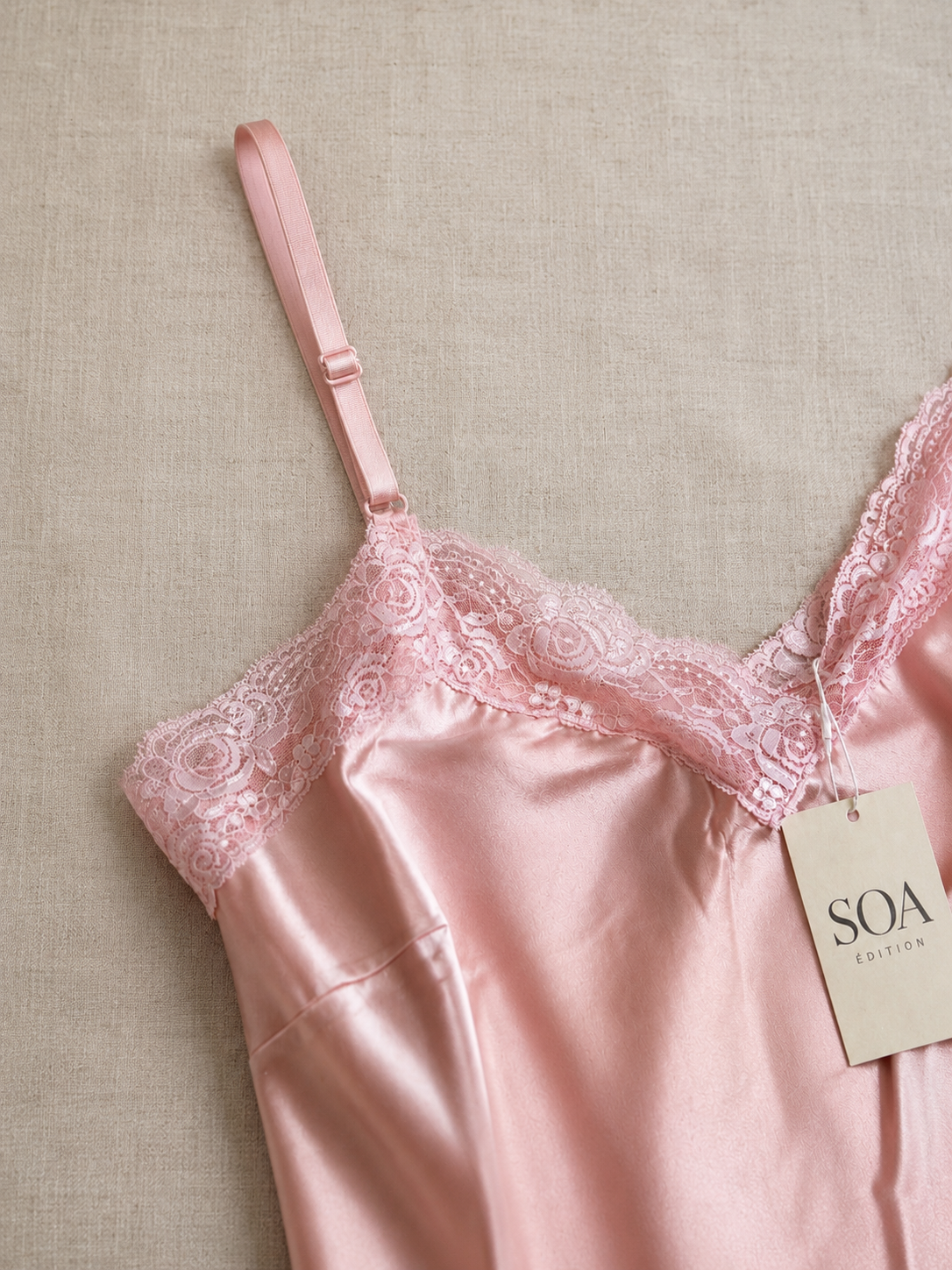 Caraco Satin Dentelle Femme