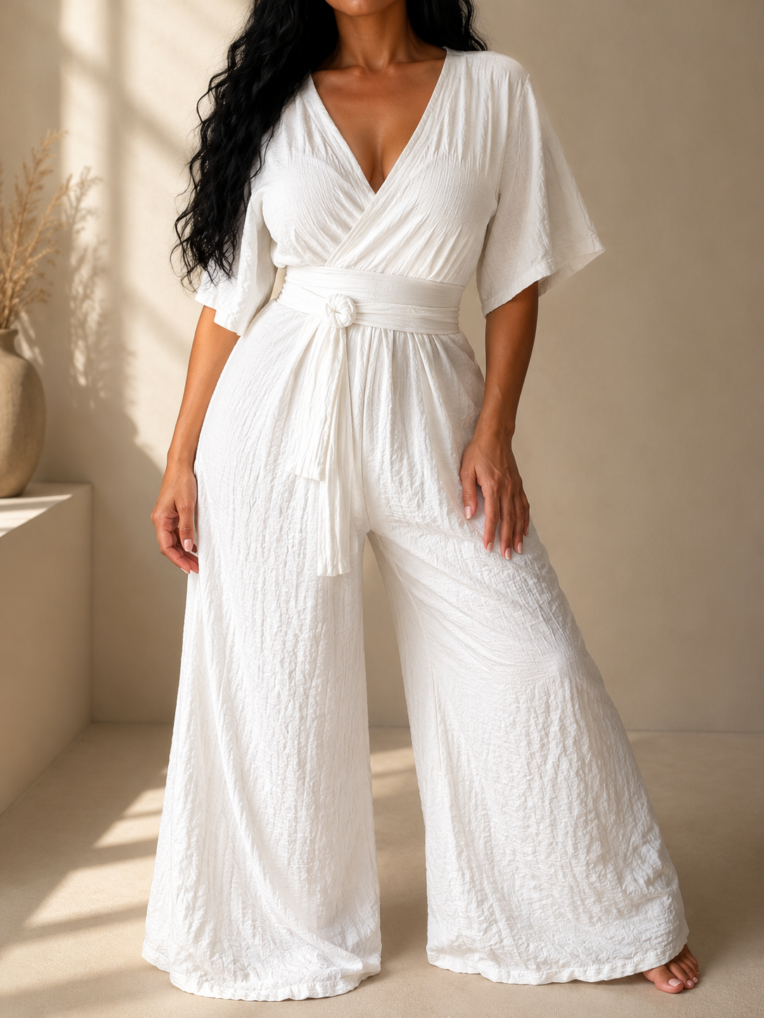 Combinaison Blanche Élégance Femme